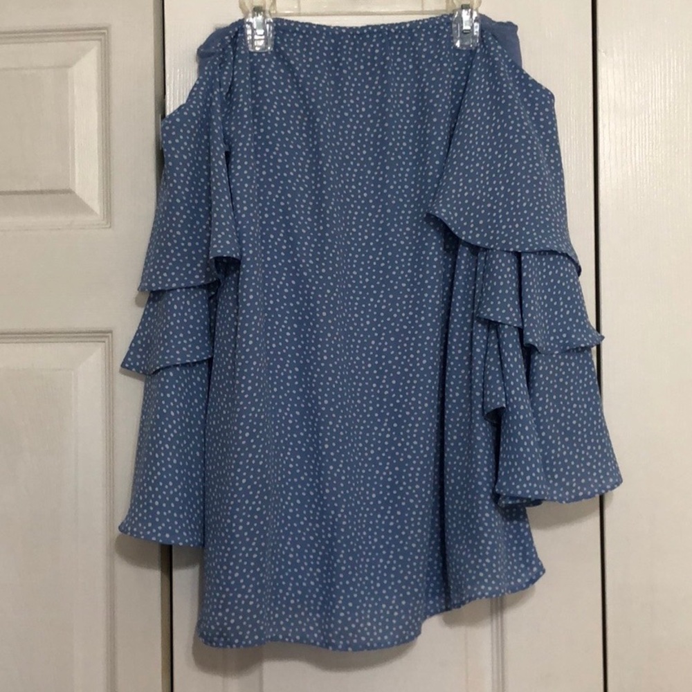 VICI Blue Polka Dot Mini Dress